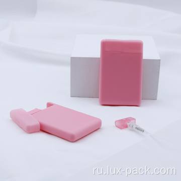Розовый карманный карманный пластиковый дух атомийзер Пополнен